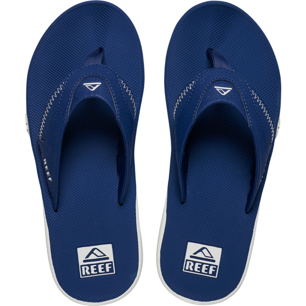 2026 Reef M&auml;nner Fanning Pregame Sandalen CJ6409  Navy / Weiß